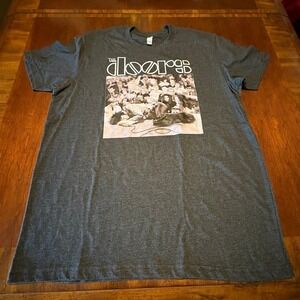 The Doors Jim Morrison Live Photo Graphic T-Shirt Simplex Apparel Men's XL Dark